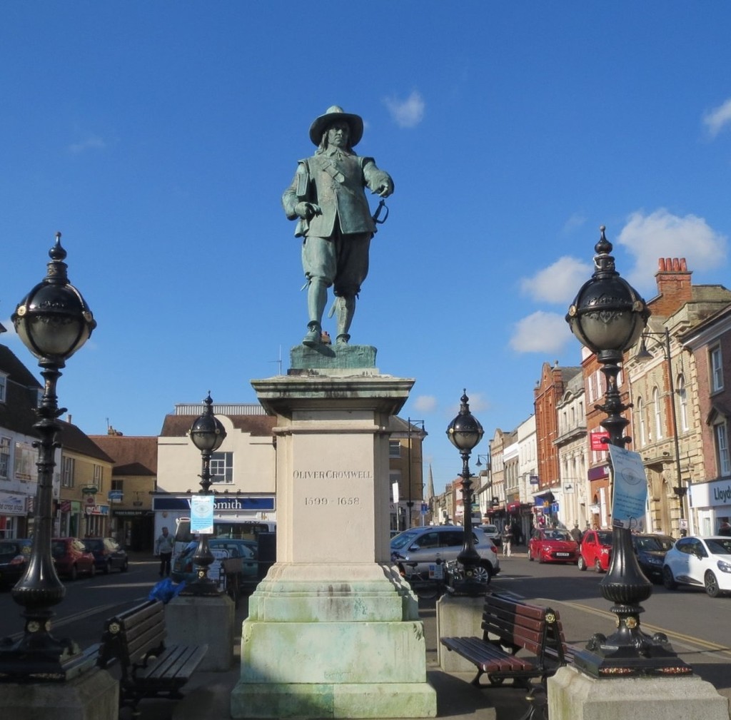 Statue of Oliver Cromwell St Ives by foxes37