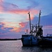 Shrimp boat at sunset by soboy5