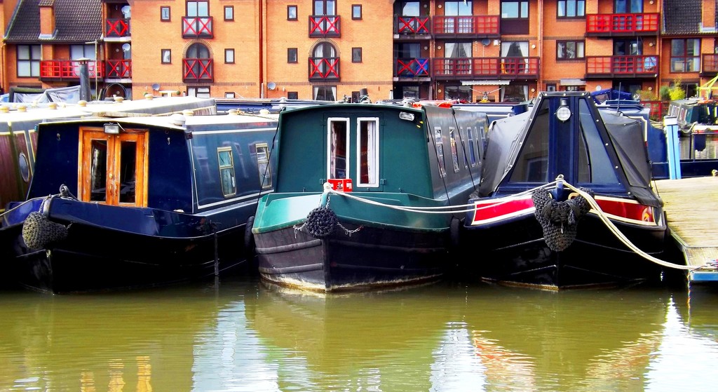 'A Trio of Barges' by ajisaac