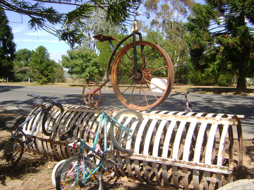 Country bike rack by marguerita
