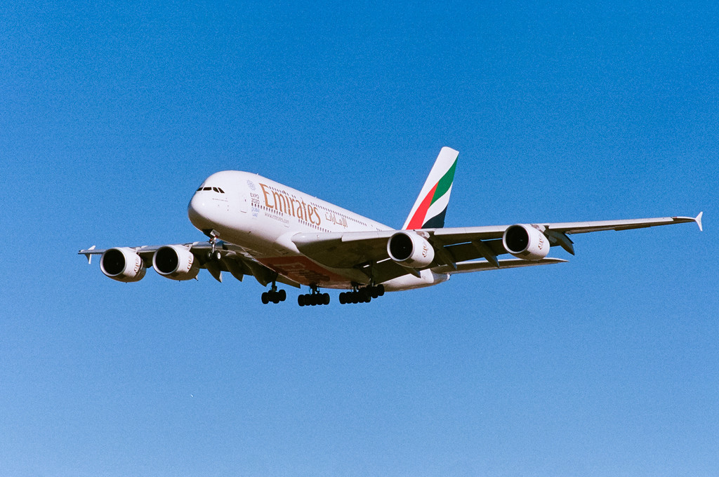 Emirates Airbus A380 by jborrases