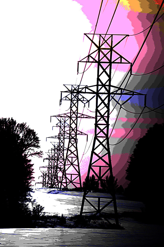 Power lines abstract! by fayefaye