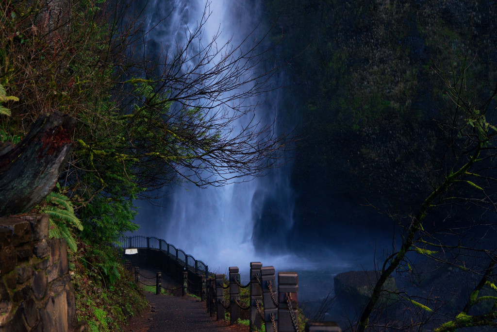 Multnomah Falls by teiko
