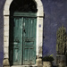 Blue house, green door by evalieutionspics