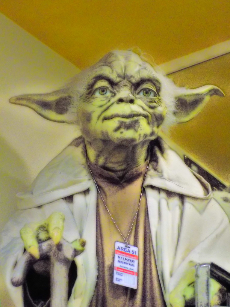 Yoda Visiting Area 51 by jnadonza