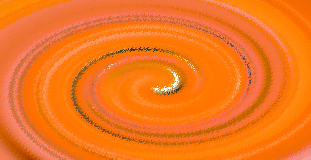 abstract in orange by annied