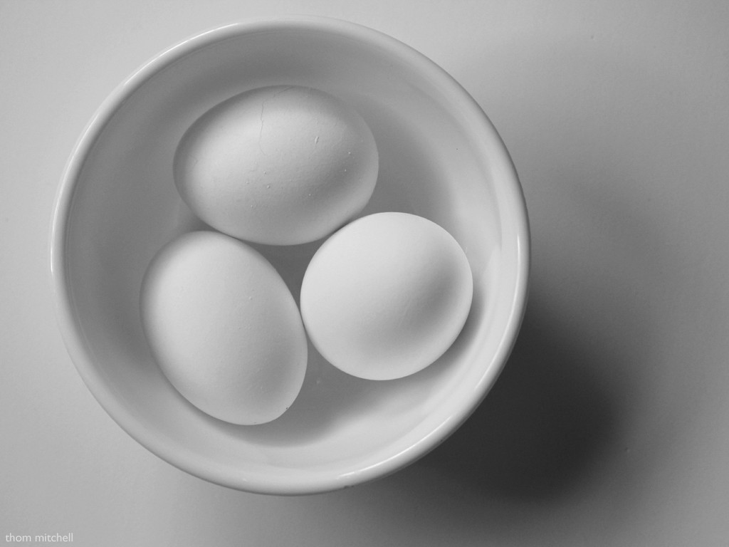 Eggs in a bowl by rhoing