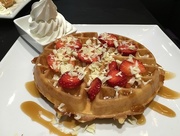 10th Mar 2016 - Creams - Strawberry and Butterscotch waffle