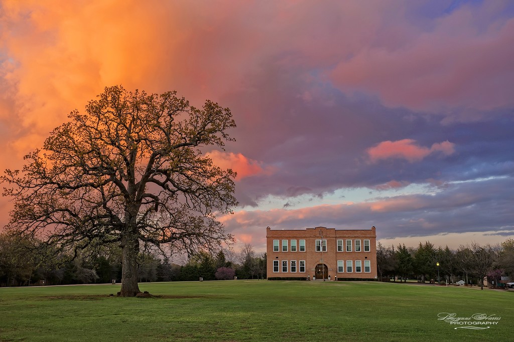 Sunset at the Old Bedford School by lynne5477