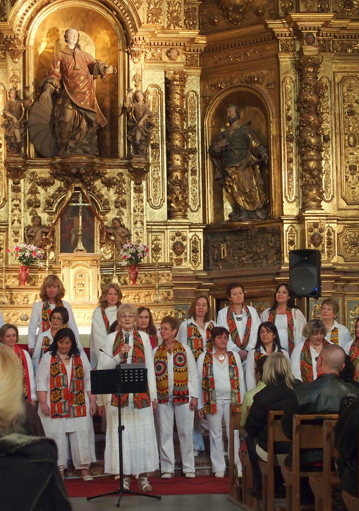Gospel choir at the church Saint-Félix et Saint-Blaise by laroque