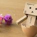 Danbo cracking up for Easter by bizziebeeme