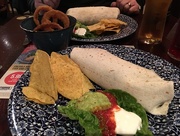 4th Mar 2016 - Burrito and tortilla chips And Onion rings 