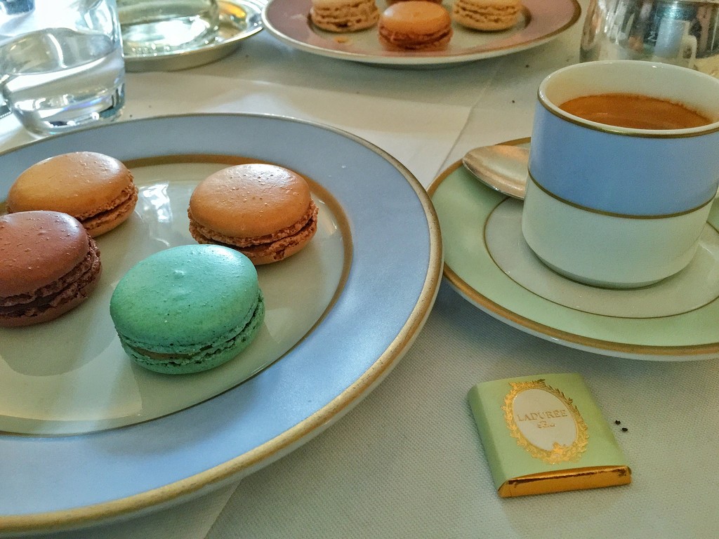 Coffee and macaroons.  by cocobella