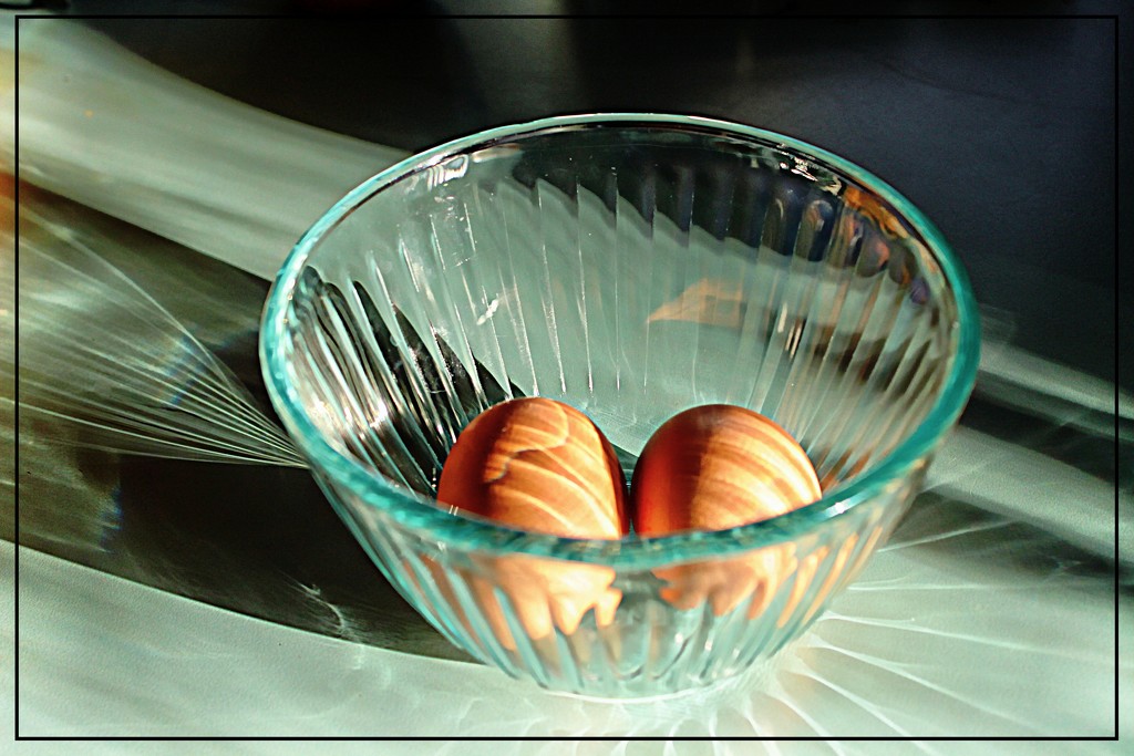 Eggs in a Glass Bowl by olivetreeann