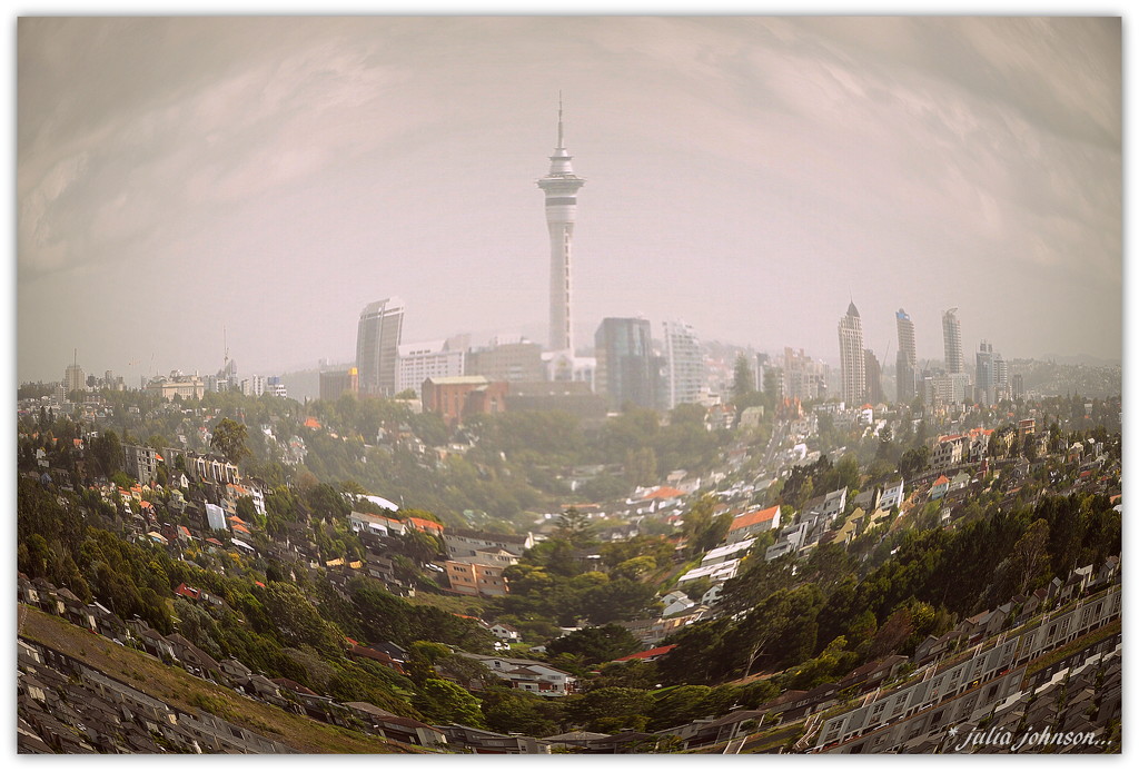 Fish Eye view of Auckland... by julzmaioro
