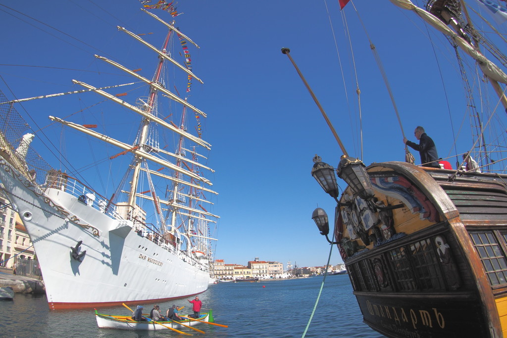 Tall ships at Sète (2) by laroque