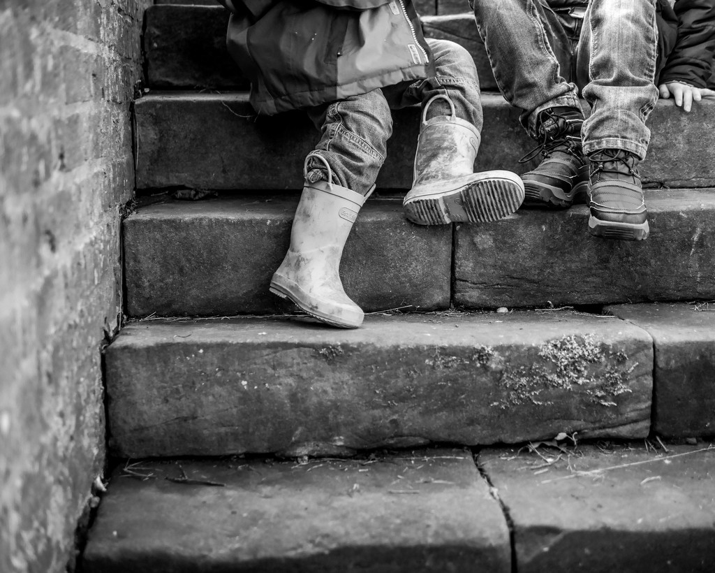 March - Sat on steps (Better on black) by newbank