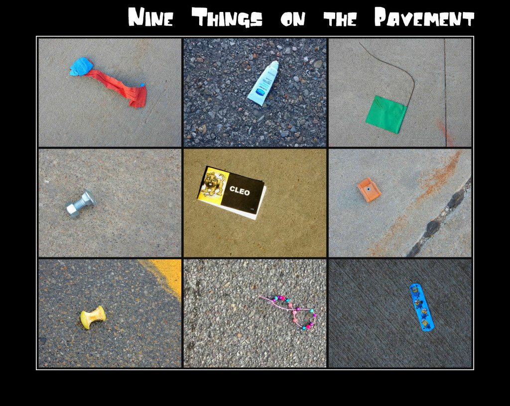 Nine Things on the Pavement by mcsiegle