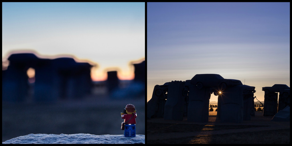 Carhenge diptych by aecasey
