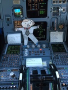30th Mar 2016 - Flat Stanley is helping the pilot fly to ATL