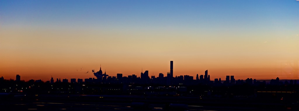New York Skyline from LaGuardia Airport by jyokota