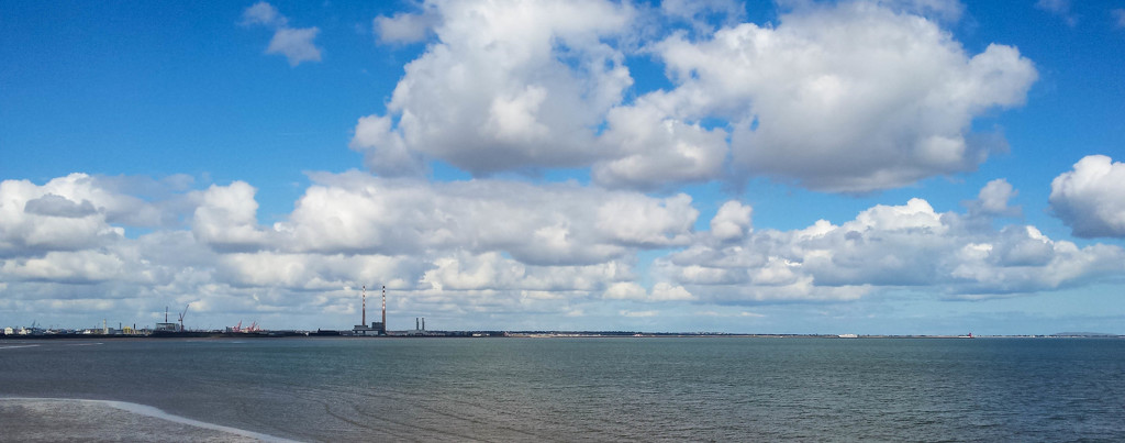 31/03/16 Dublin Bay with the Poolbeg chimneys by m2016