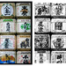 Sake Barrels Color and BW (LR5, Nik Collection) by darylo