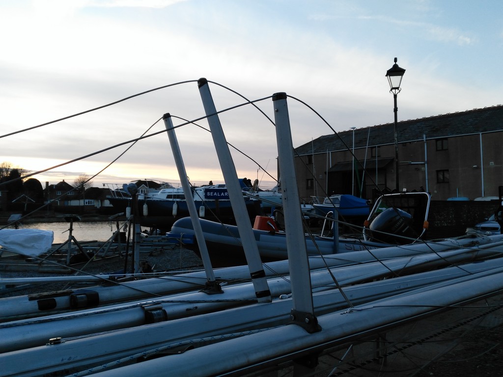 Boatless Masts at Dusk by 30pics4jackiesdiamond