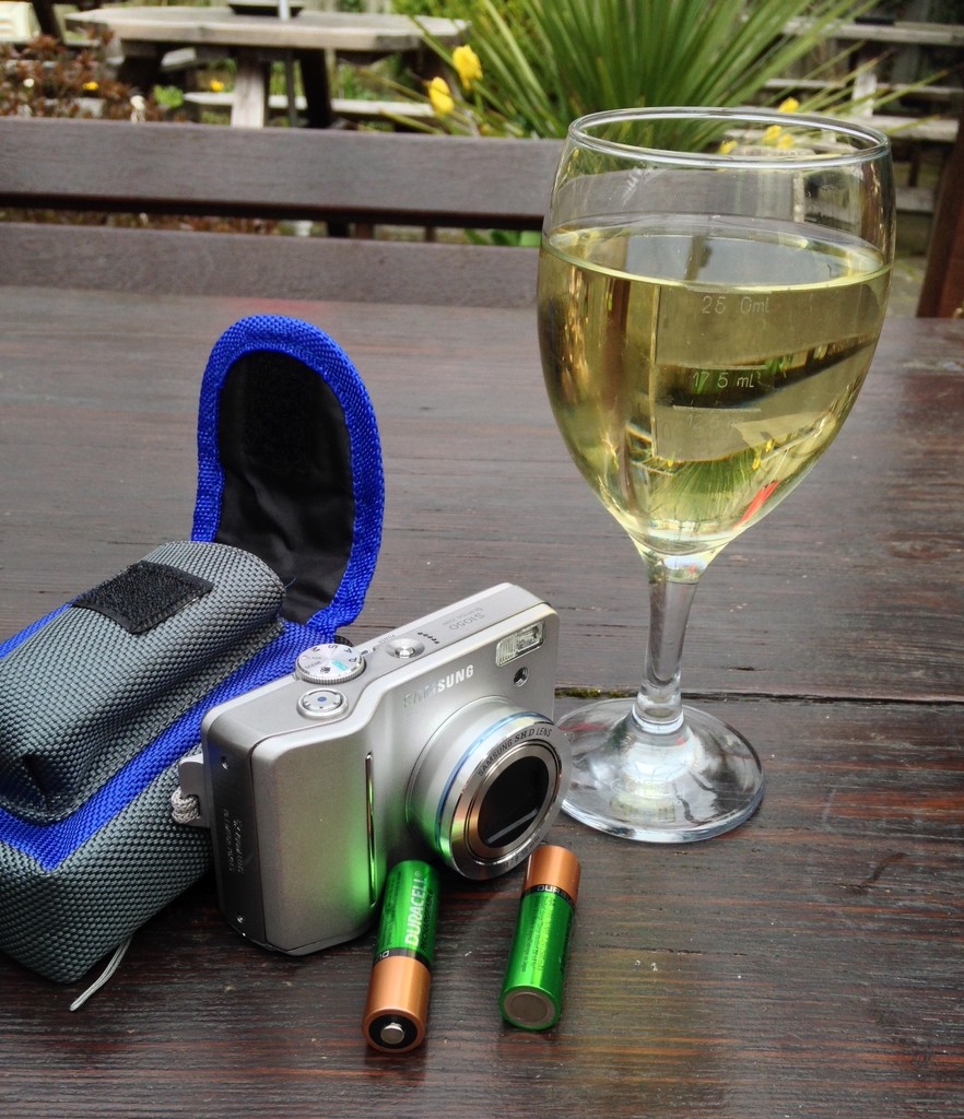 New camera and first outdoors wine. by denidouble