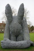 9th Apr 2016 -  a rather large 'lady-hare' sculpture