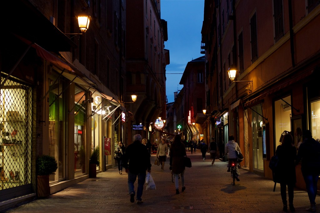 Nighttime Walk in Bologna by jyokota