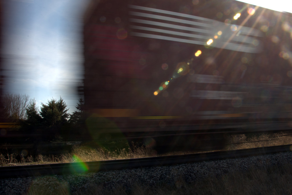 Train and Sun by jayberg