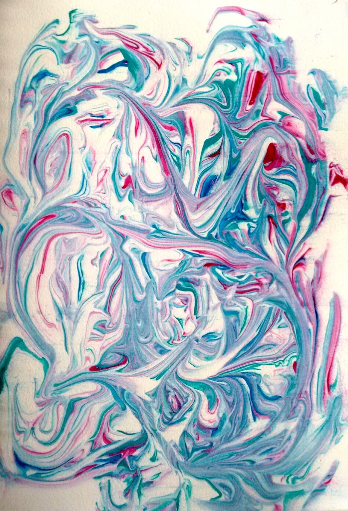 Marbling with shaving foam by cpw