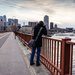 Pam at the Stone Arch Bridge by tosee
