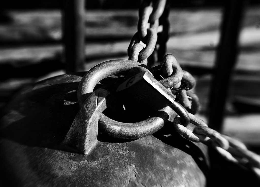 Lock And chain by davidrobinson