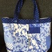 Blue and White Patchwork Bag by gillian1912