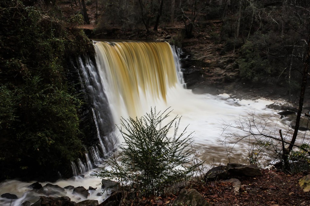 Roswell Mill Dam, After the Storms by darylo