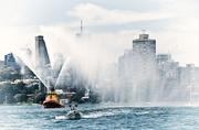 28th Oct 2015 - spraying the Harbour
