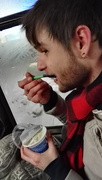 4th Jan 2016 - secretly eating on the bus
