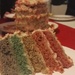 making a rainbow cake for a friend's birthday by nami