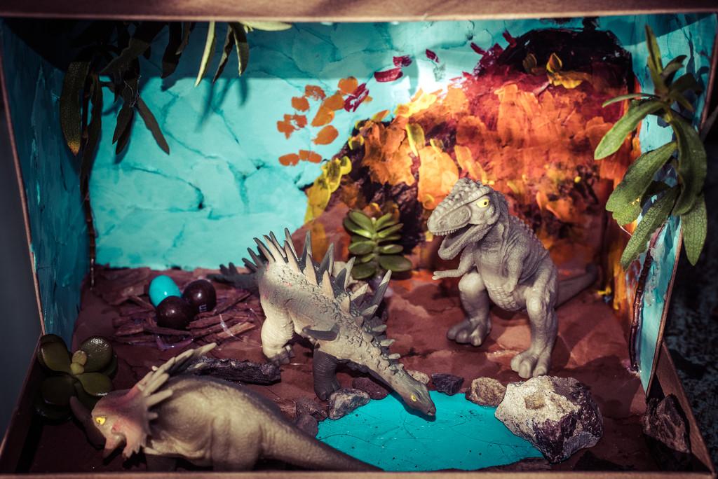 Dinosaur Diorama by cjoye