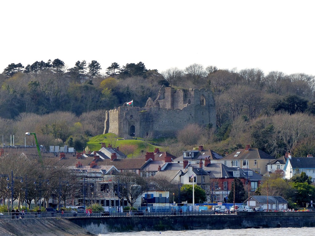  Oystermouth Castle and Village by susiemc