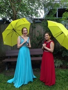 29th Apr 2016 - two girls with yellow umbrellas 