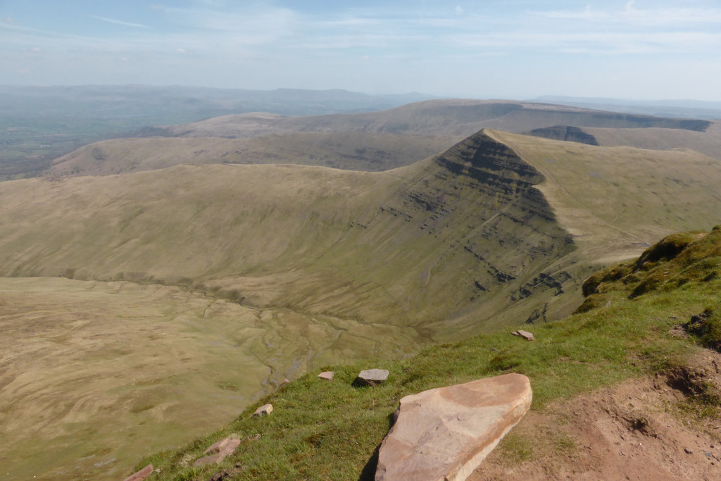 View from Pen y Fan to Cribyn  by helenhall