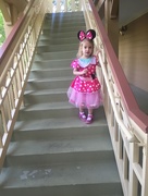 3rd May 2016 - Making an entrance as Minnie Mouse 