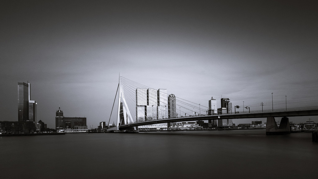 Day 127, Year 4 - The Erasmus Bridge, Rotterdam by stevecameras