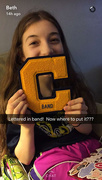 11th May 2016 - She Lettered in Band at Central Catholic!