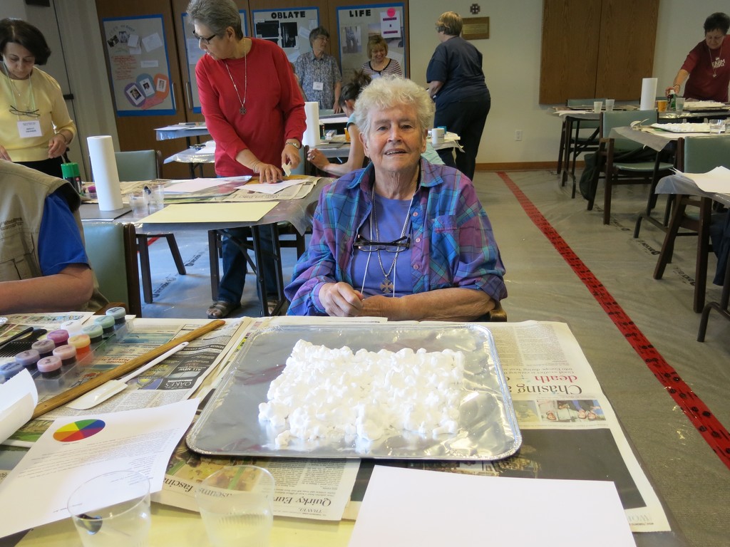 Painting with shaving cream by corktownmum