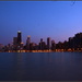 Night sky Chicago by rosiekind