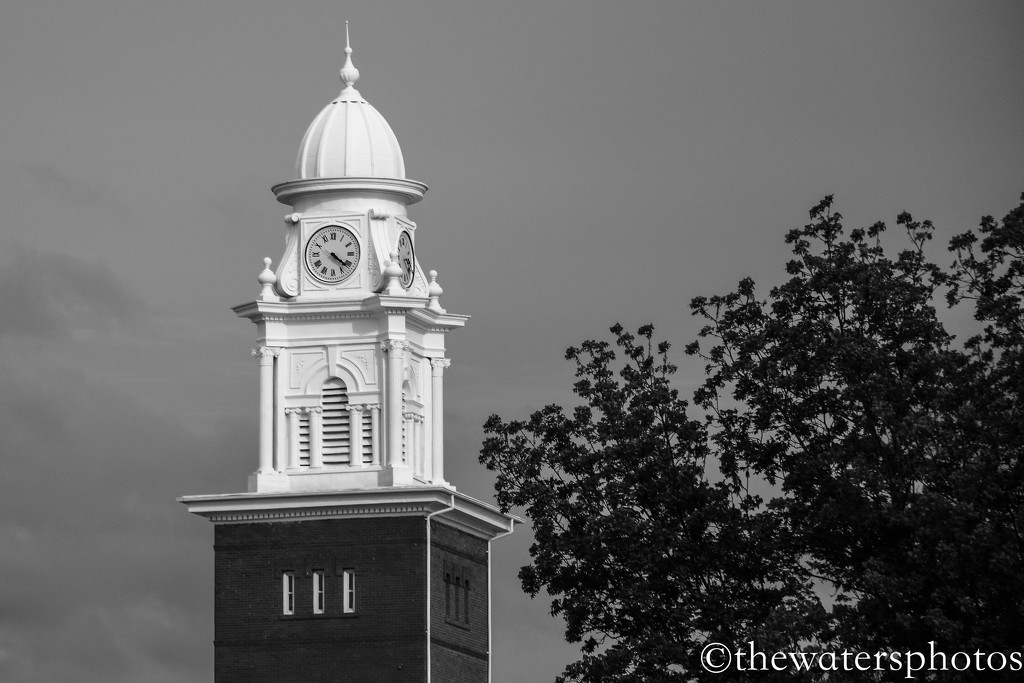 Courthouse clock tower by thewatersphotos